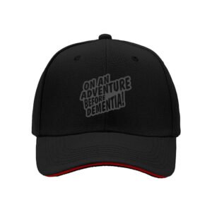 On An Adventure Before Dementia Mens Baseball Cap Gift