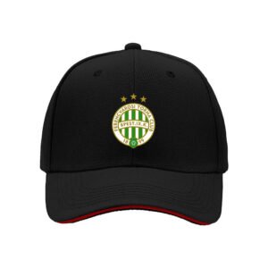Ferencvaros FC Men's Baseball Cap Green White Logo Black Hat