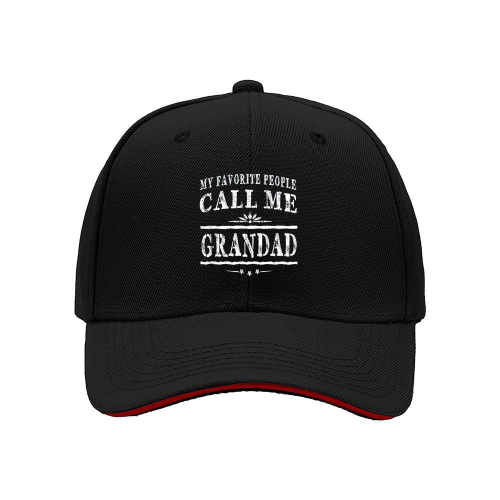 My Favorite People Call Me Grandad Men's Baseball Cap Gift