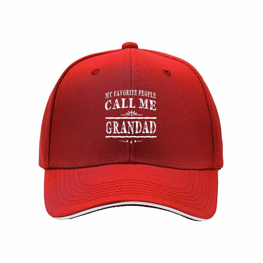 My Favorite People Call Me Grandad Men's Baseball Cap Gift - Image 6