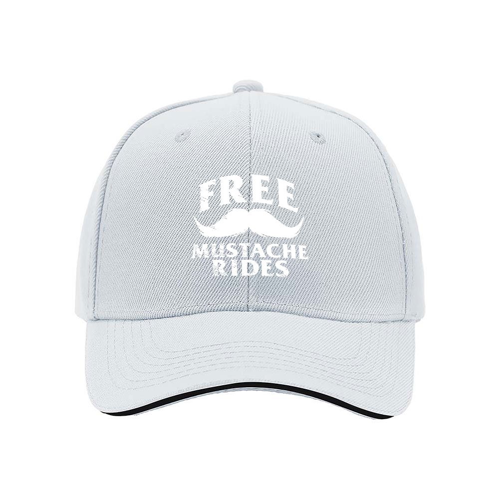 Free Mustache Rides Men's Baseball Cap Funny Gift Hat - Image 5