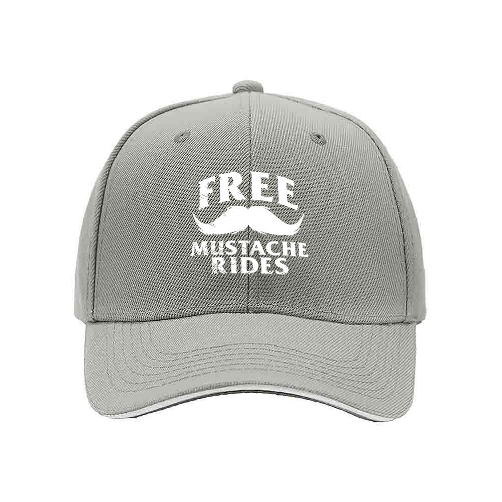 Free Mustache Rides Men's Baseball Cap Funny Gift Hat - Image 7
