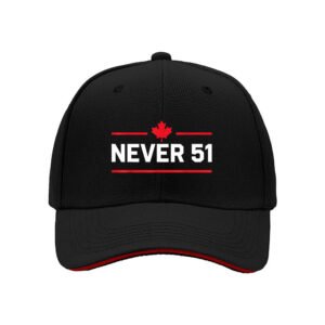Never 51 Canada Maple Leaf Baseball Cap Men Women Gift Hat