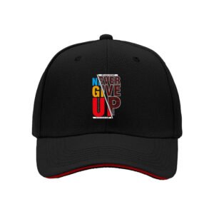Never Give Up Baseball Cap Men Women Motivational Gift Hat