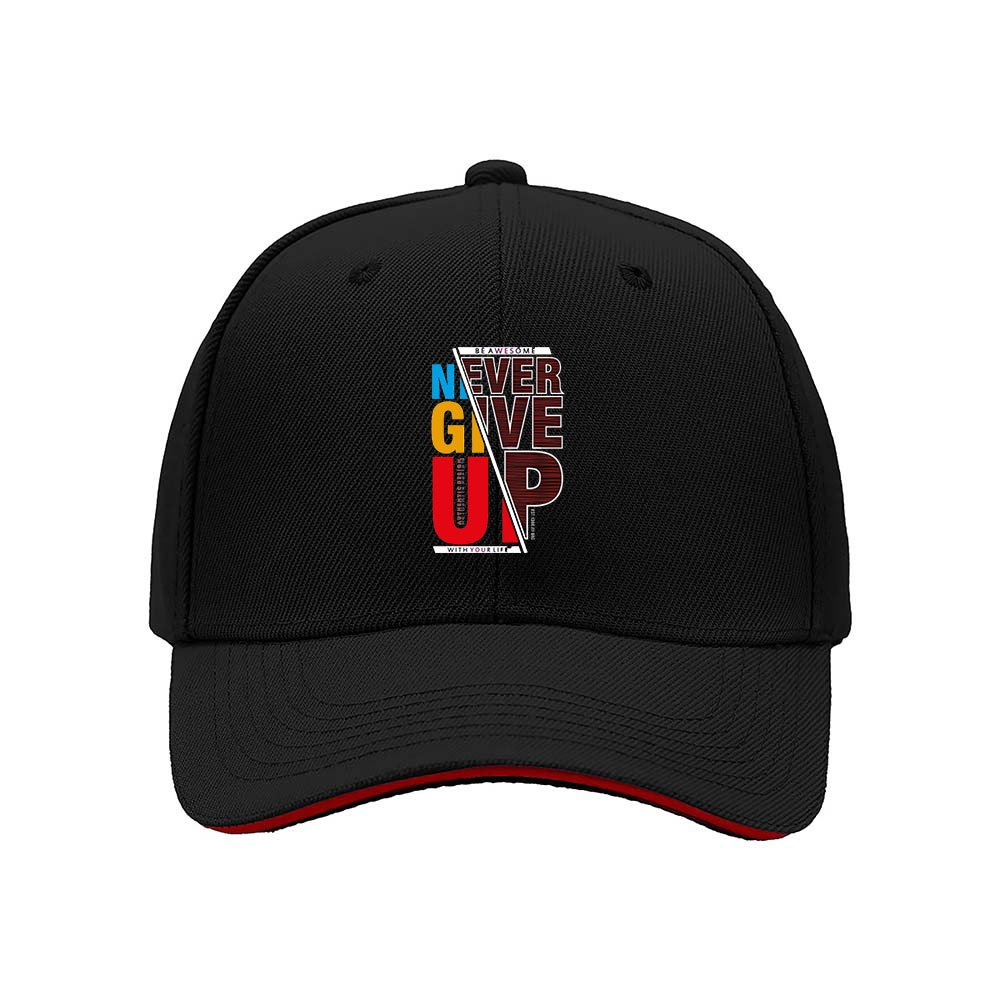 Never Give Up Baseball Cap Men Women Motivational Gift Hat