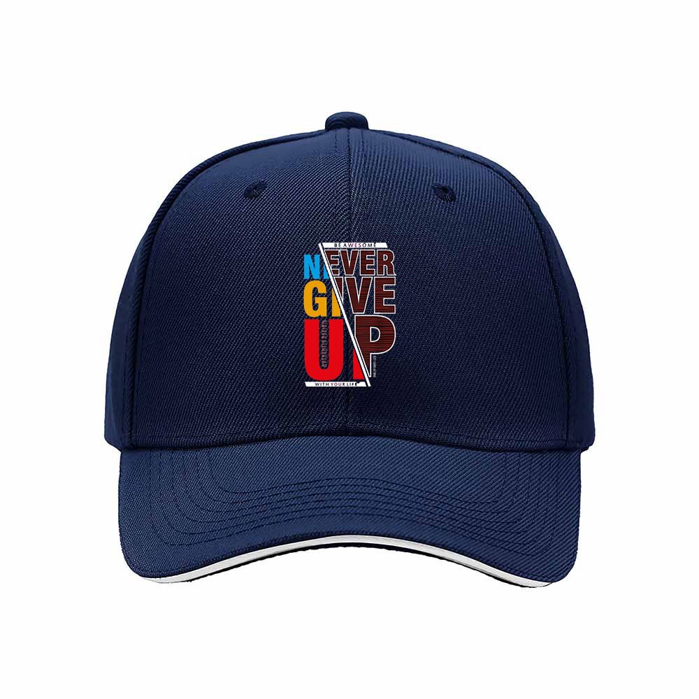 Never Give Up Baseball Cap Men Women Motivational Gift Hat - Image 2