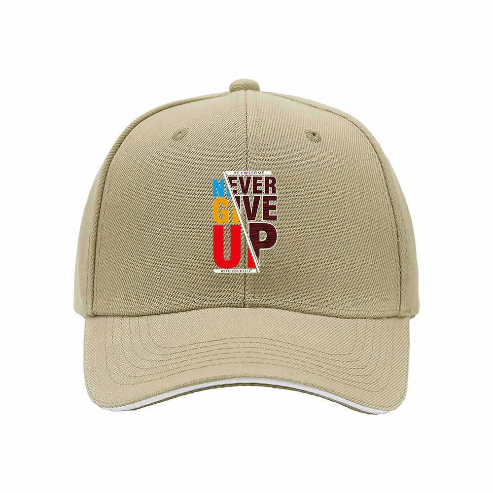 Never Give Up Baseball Cap Men Women Motivational Gift Hat - Image 4
