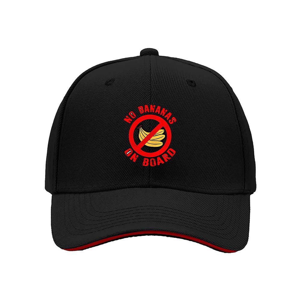 No Bananas On Board Baseball Cap Men Women Funny Gift Hat