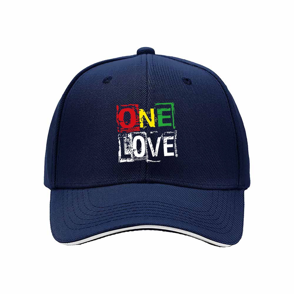 One Love Rasta Print Baseball Cap for Men Women Casual Gift Hat - Image 2