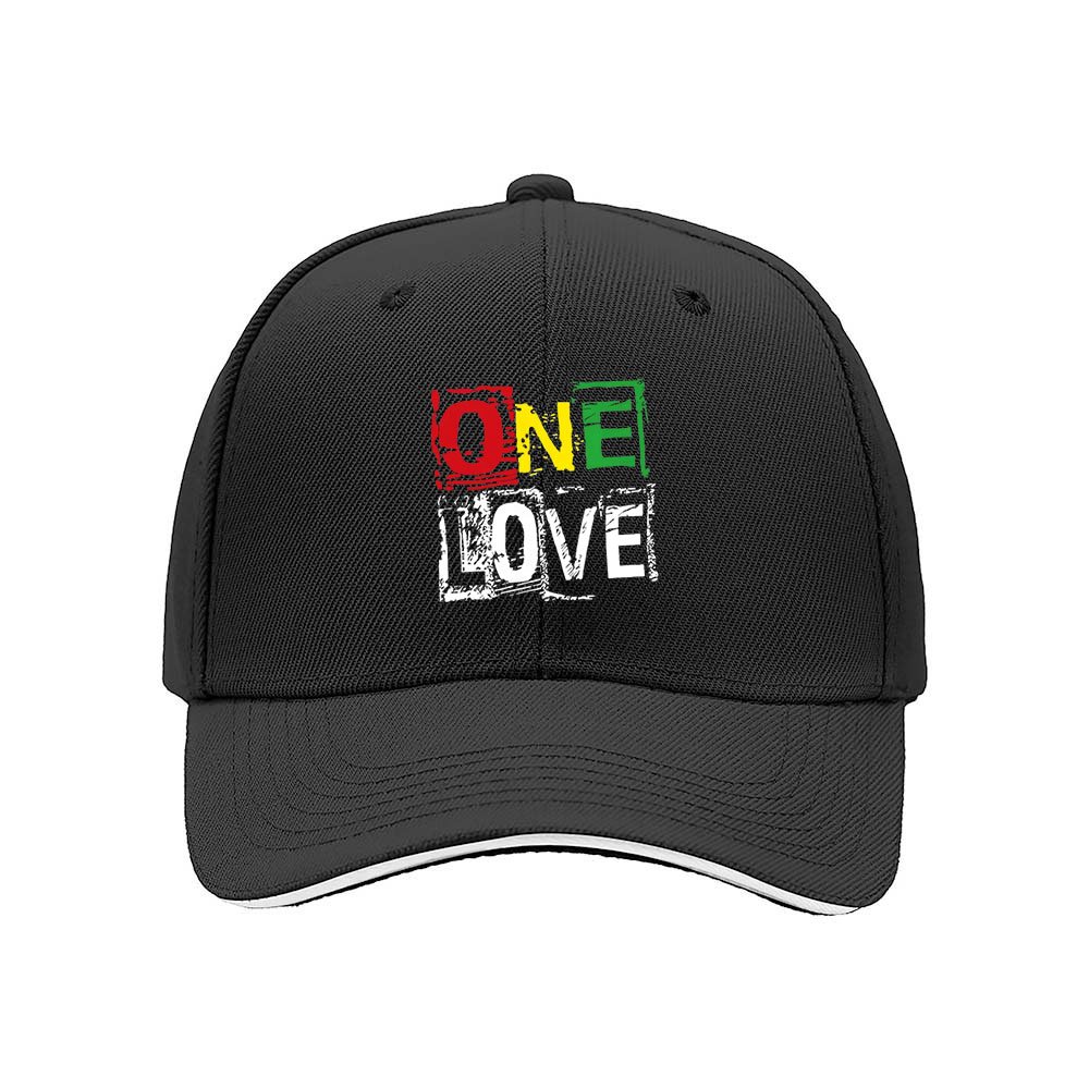 One Love Rasta Print Baseball Cap for Men Women Casual Gift Hat - Image 3