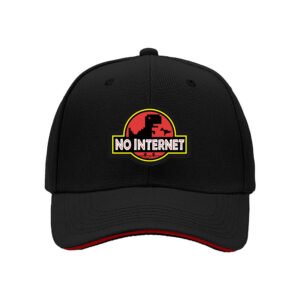 No Internet Dino Logo Baseball Cap Men Women Gift Hat