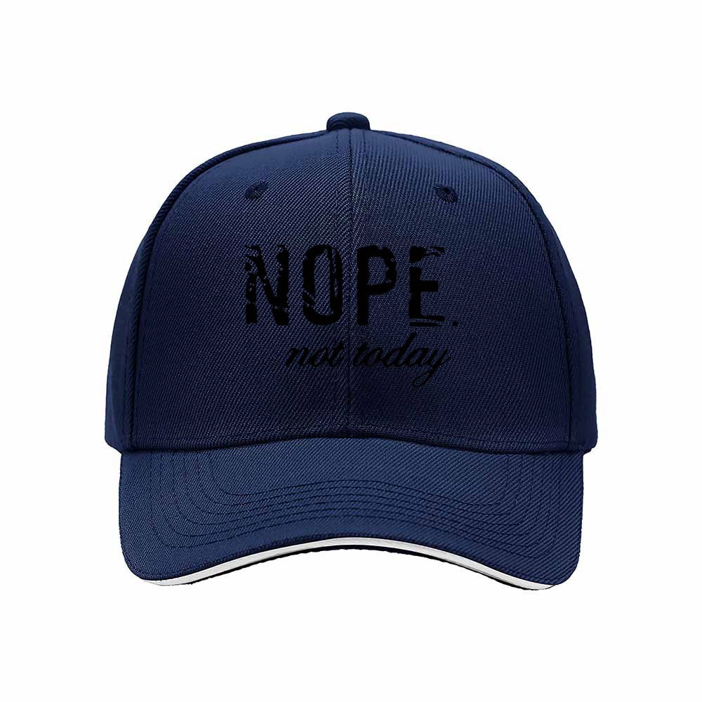 NOPE Not Today Men's Baseball Cap Fashion Gift Hat - Image 2