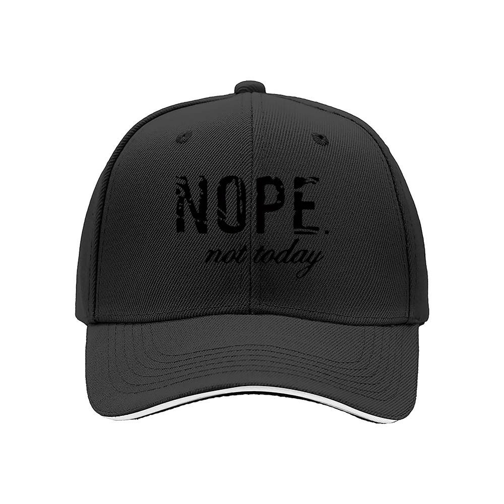 NOPE Not Today Men's Baseball Cap Fashion Gift Hat - Image 3
