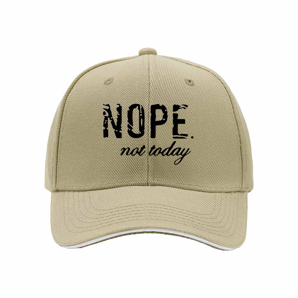 NOPE Not Today Men's Baseball Cap Fashion Gift Hat - Image 4