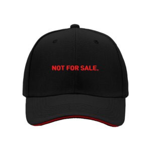 Not For Sale Baseball Cap Men Women Red Text Embroidered Hat Gift