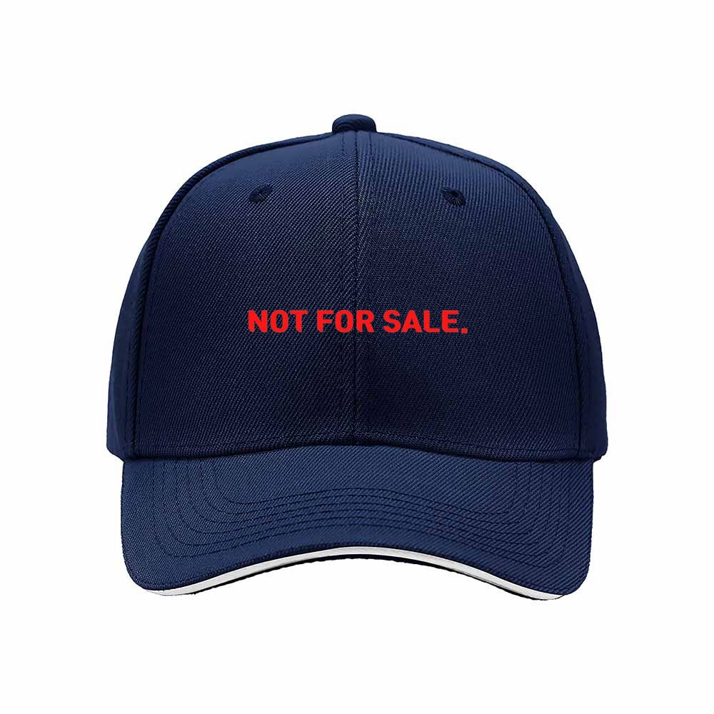 Not For Sale Baseball Cap Men Women Red Text Embroidered Hat Gift - Image 2