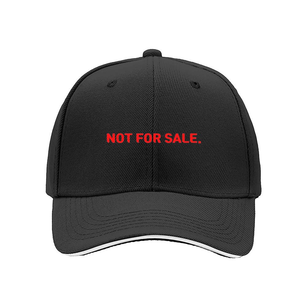 Not For Sale Baseball Cap Men Women Red Text Embroidered Hat Gift - Image 3