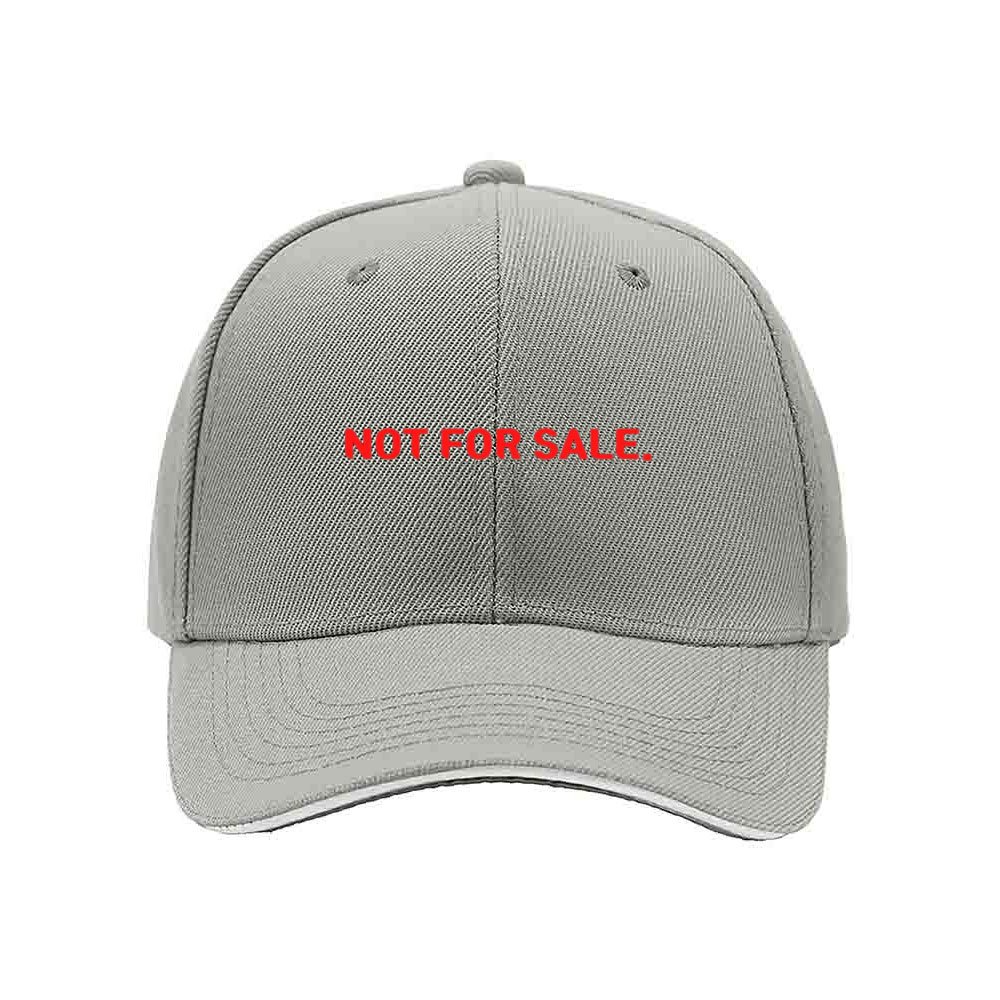 Not For Sale Baseball Cap Men Women Red Text Embroidered Hat Gift - Image 7