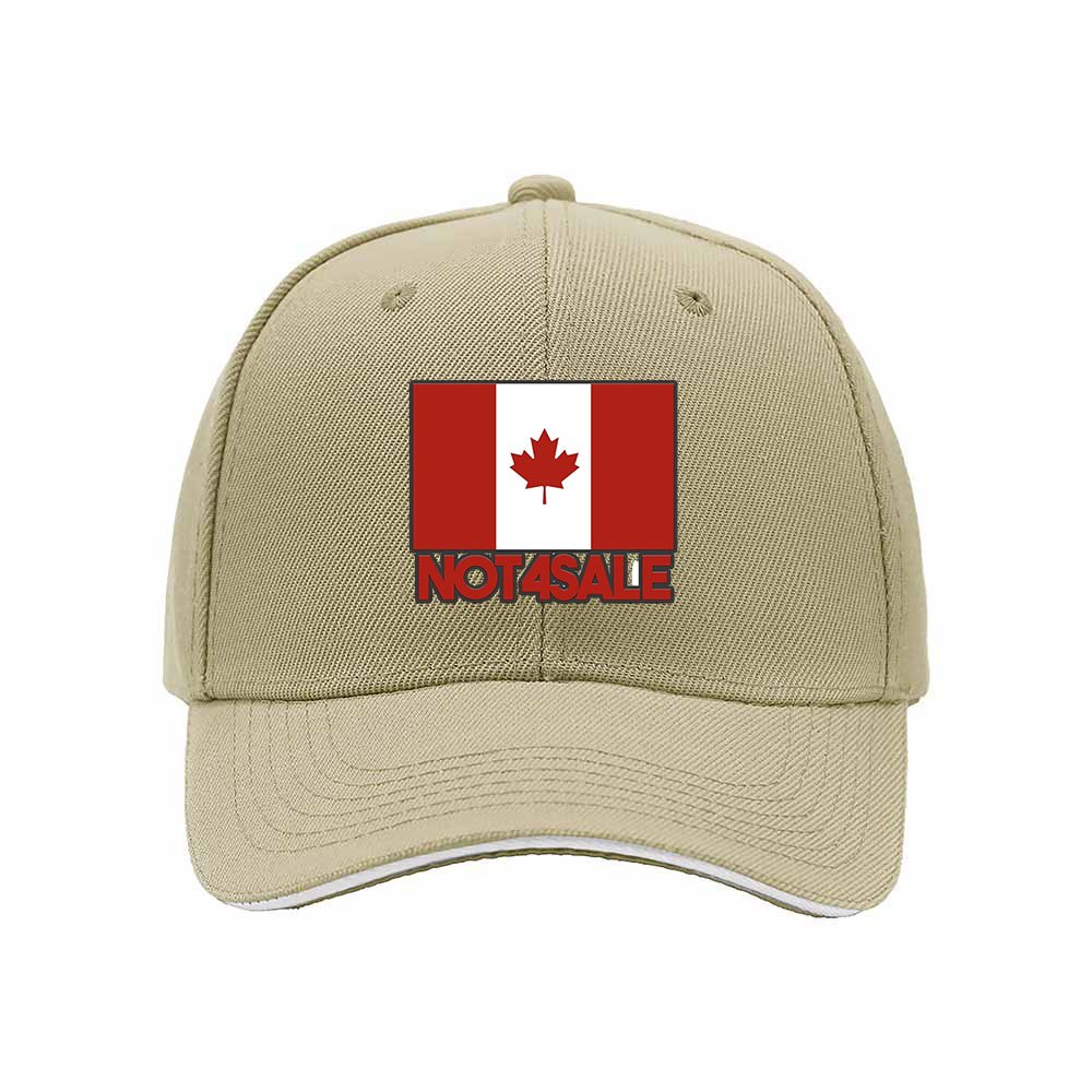 Canadian Flag Not4Sale Baseball Cap Men Women Gift Outdoor Fashion Hat - Image 4