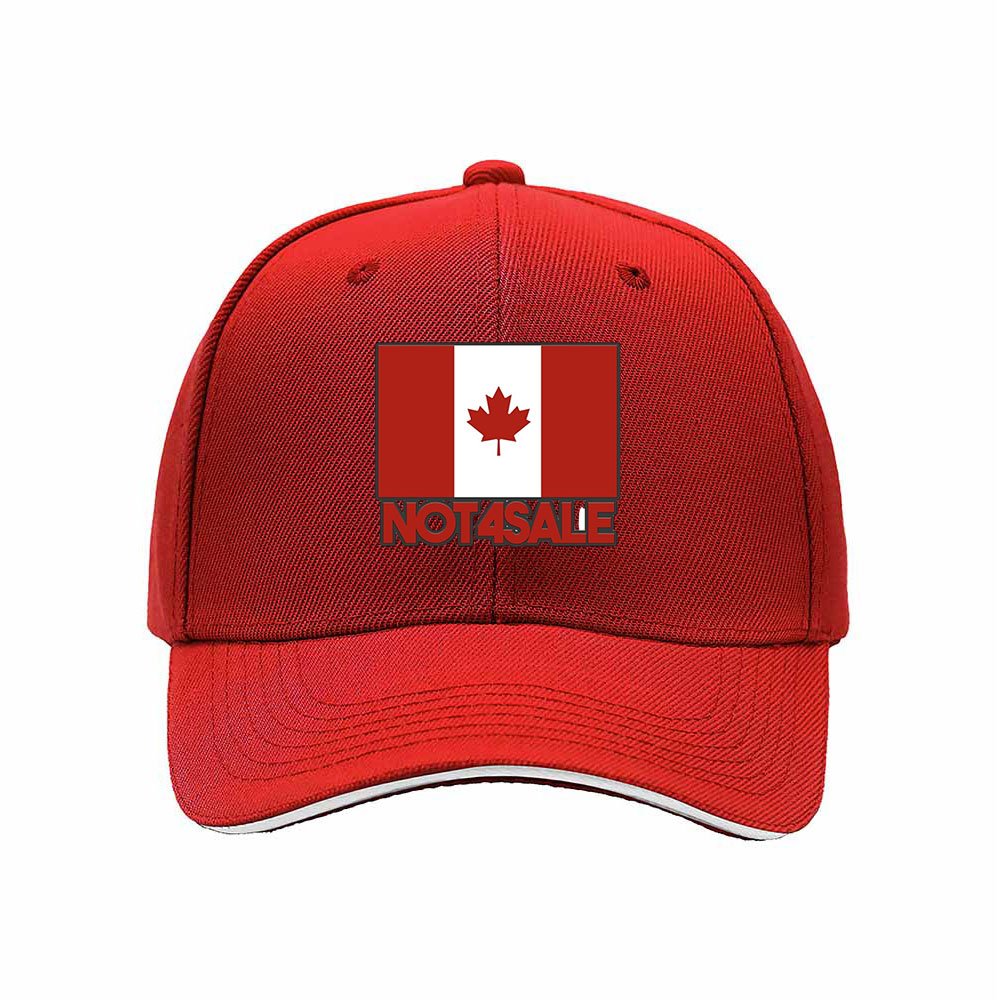 Canadian Flag Not4Sale Baseball Cap Men Women Gift Outdoor Fashion Hat - Image 6