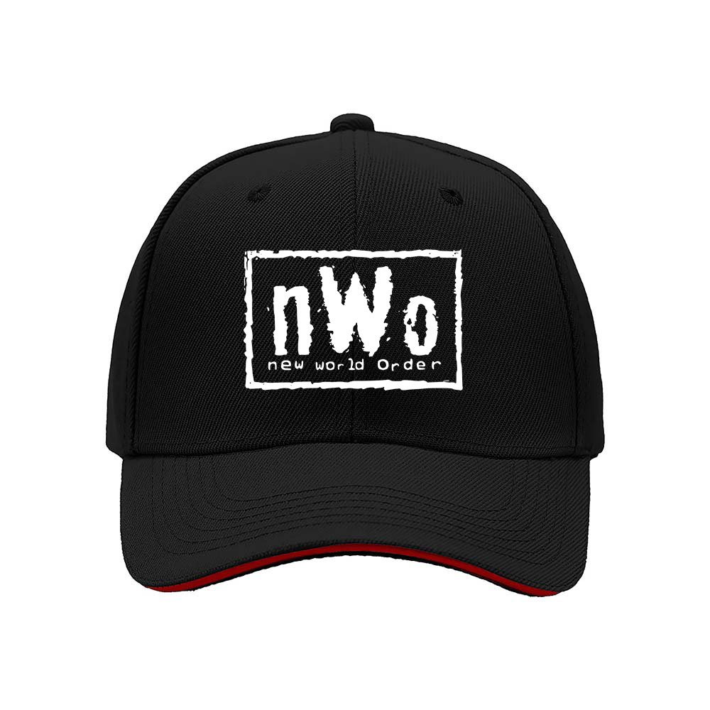 nWo New World Order Men's Baseball Cap Black Red Trim Gift