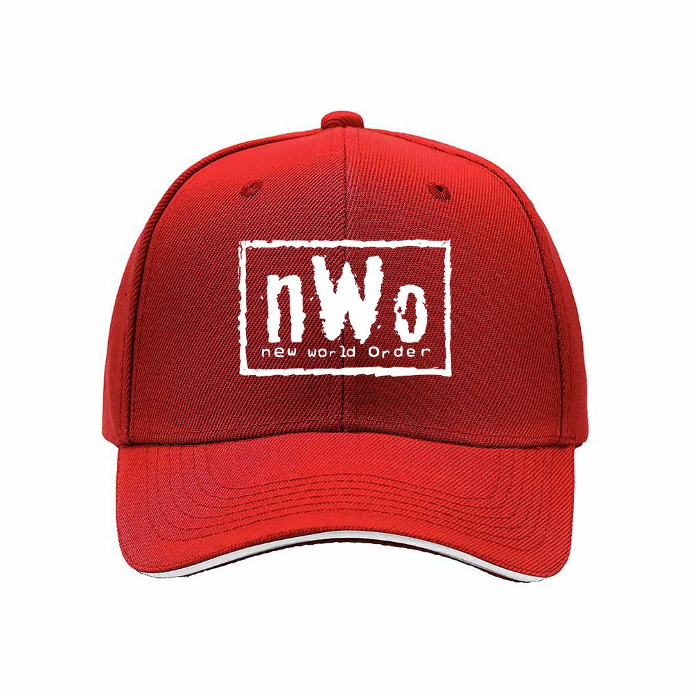 nWo New World Order Men's Baseball Cap Black Red Trim Gift - Image 6