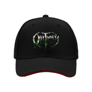 Obituary Logo Men's Baseball Cap Metal Band Gift Hat