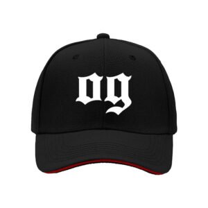 OG Logo Black Baseball Cap Men's Women's Streetwear Gift Hat