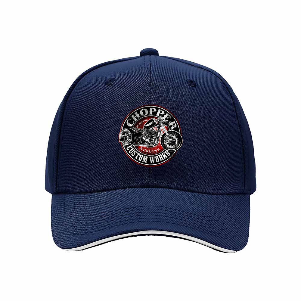 Chopper Custom Works Men's Baseball Cap Motorcycle Gift Hat - Image 2