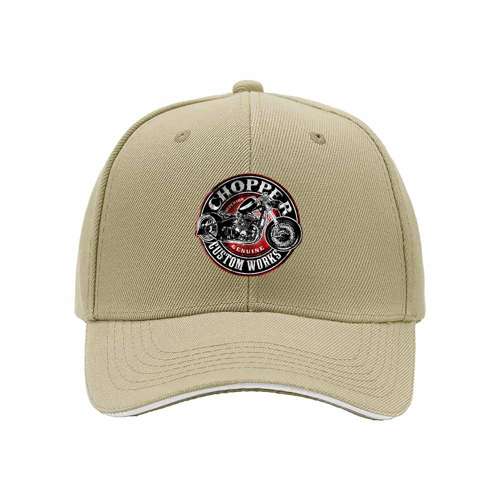 Chopper Custom Works Men's Baseball Cap Motorcycle Gift Hat - Image 4
