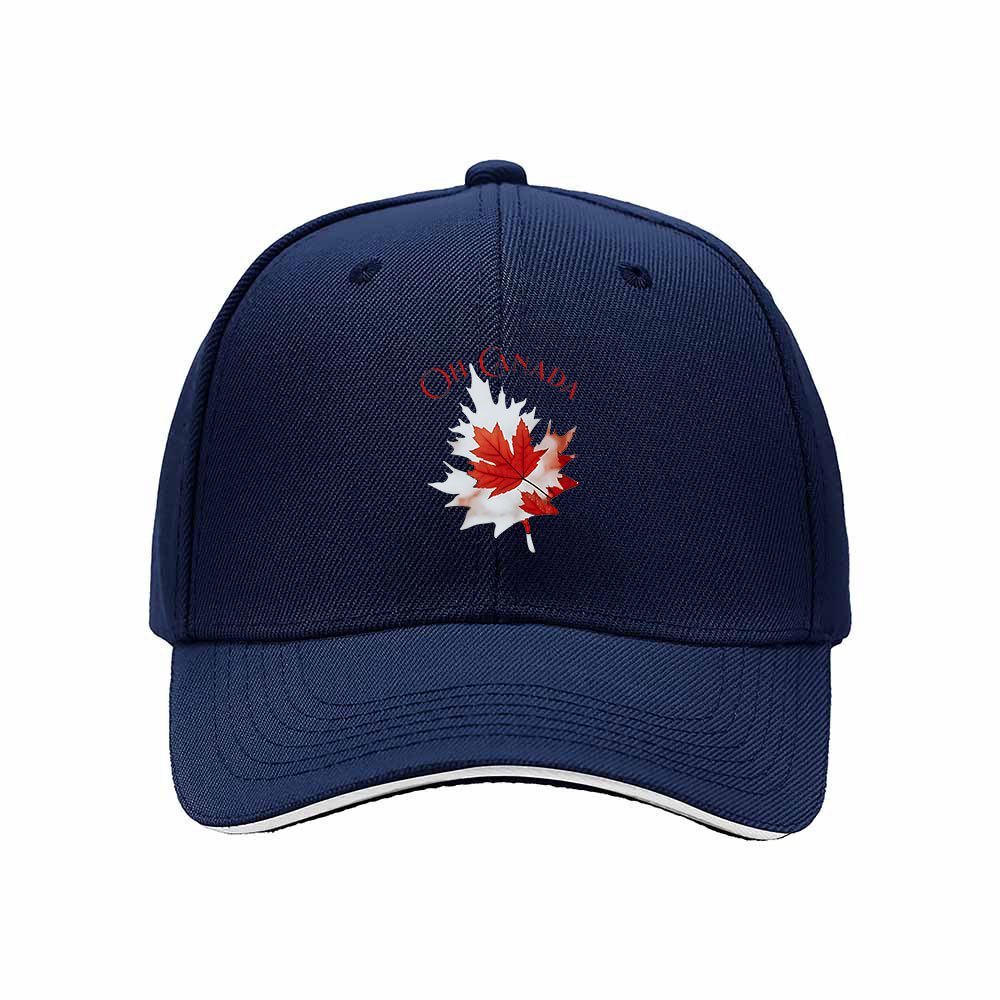 Oh Canada Maple Leaf Men's Baseball Cap Gift for Canadians - Image 2