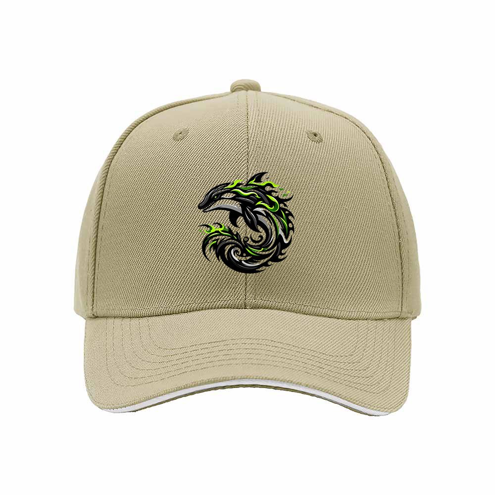 Black Dragon Embroidered Baseball Cap Men's Women's Gift Hat - Image 4