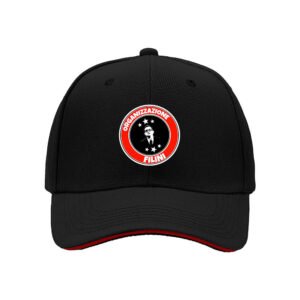 Organizzazione Filini Men's Baseball Cap Black Red Logo Hat Gift