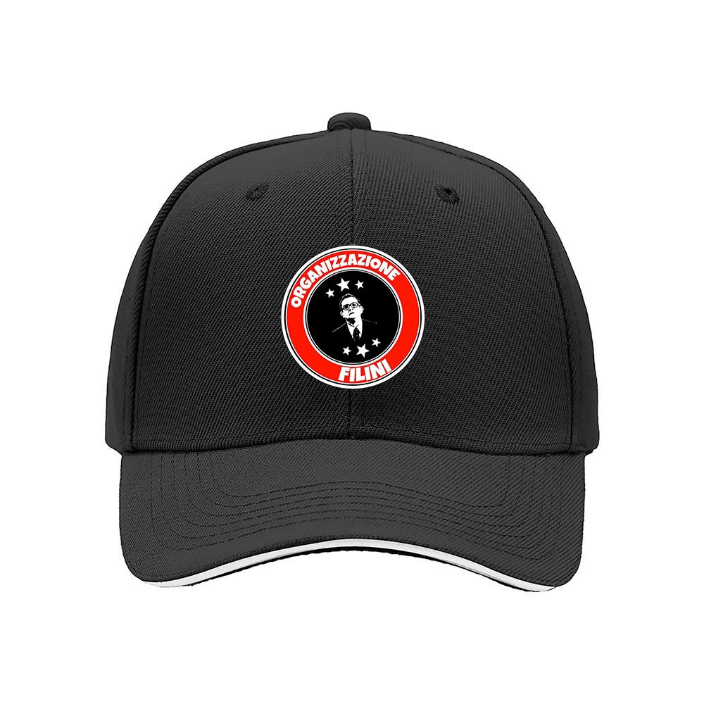 Organizzazione Filini Men's Baseball Cap Black Red Logo Hat Gift - Image 3