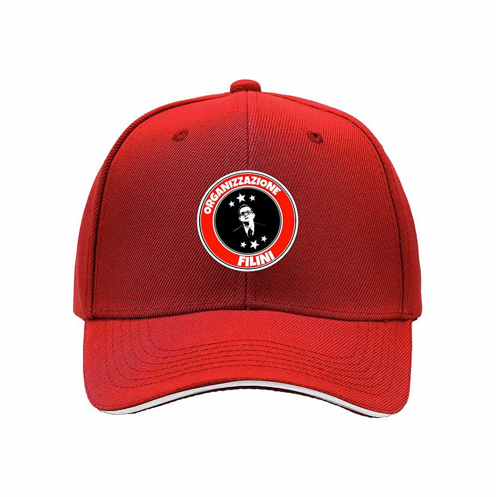 Organizzazione Filini Men's Baseball Cap Black Red Logo Hat Gift - Image 6