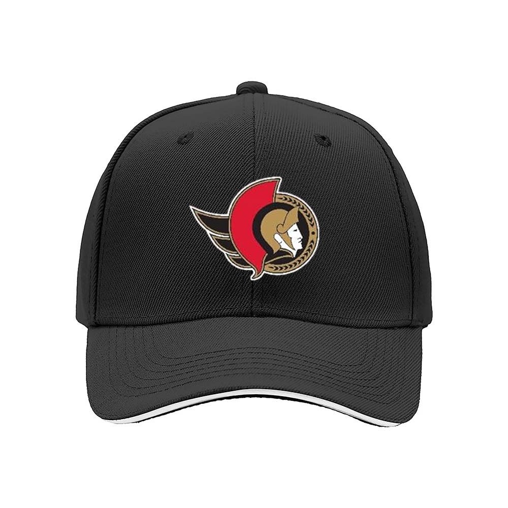 Ottawa Senators Men's Baseball Cap Black Logo Hat Gift - Image 3