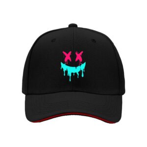 Dripping X Face Print Baseball Cap Men Women Streetwear Gift
