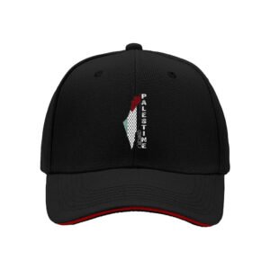 Palestine Flag Map Men's Baseball Cap Gift for Palestine Supporters