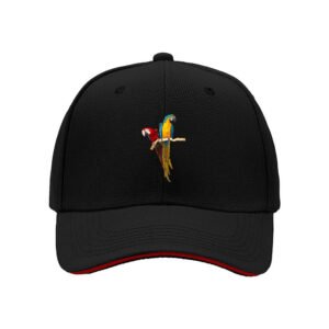 Colorful Parrot Print Men's Baseball Cap Gift for Nature Lovers