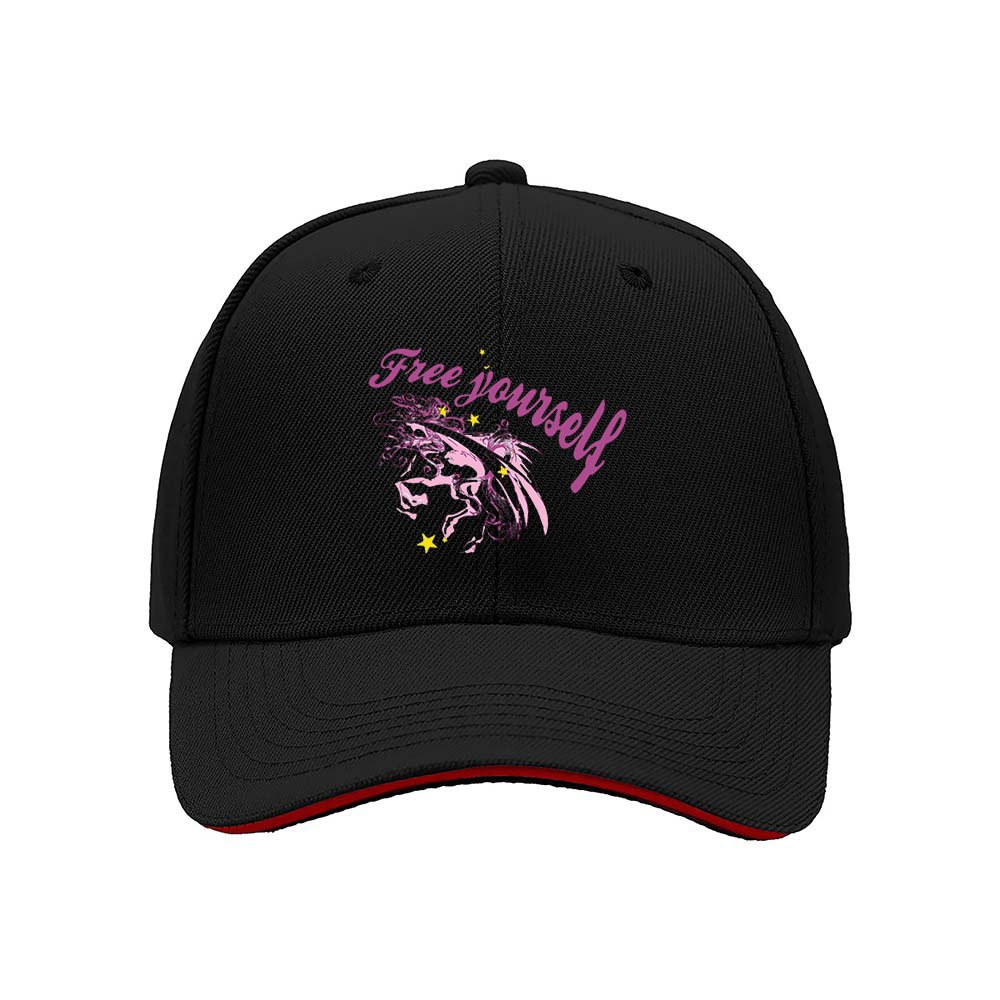 Free Yourself Horse Print Baseball Cap for Women Gift