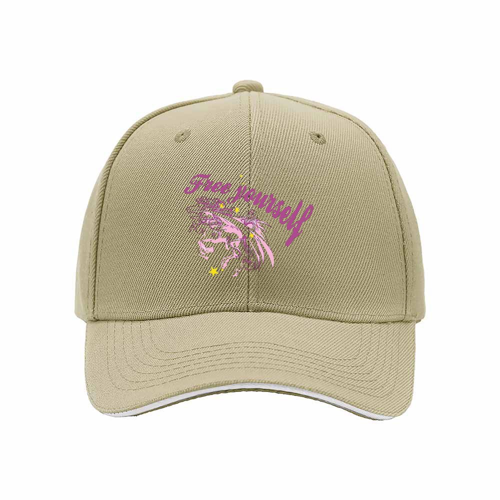 Free Yourself Horse Print Baseball Cap for Women Gift - Image 4