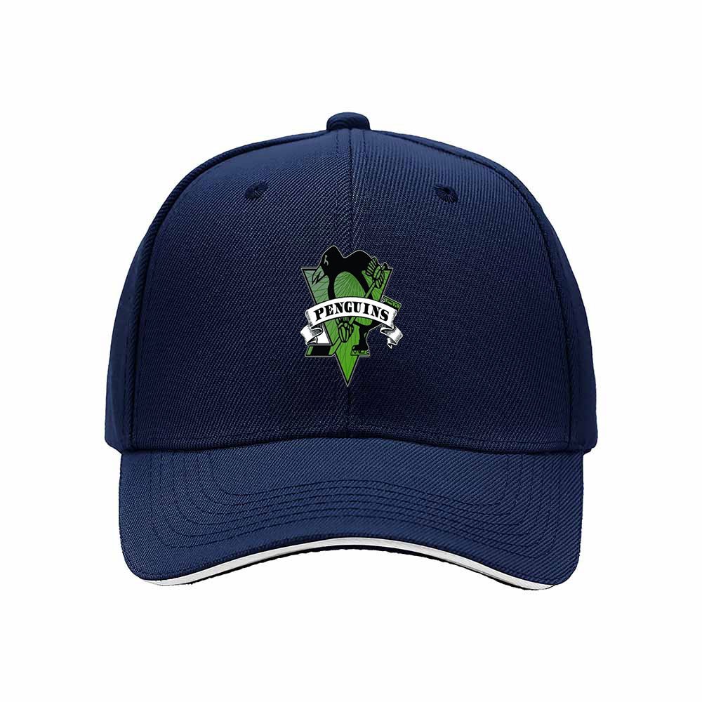 Penguins Logo Baseball Cap Men's Women's Gift Hat - Image 2