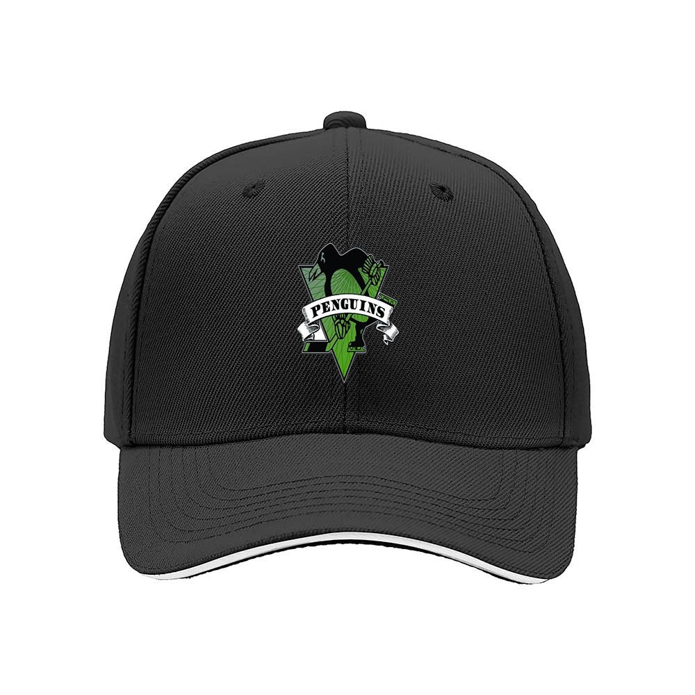 Penguins Logo Baseball Cap Men's Women's Gift Hat - Image 3