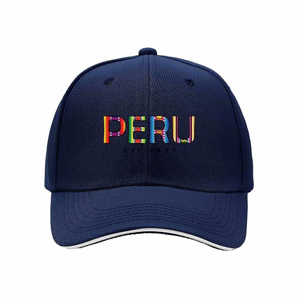 Peru Colorful Pattern Men's Baseball Cap Gift for Travelers - Image 2