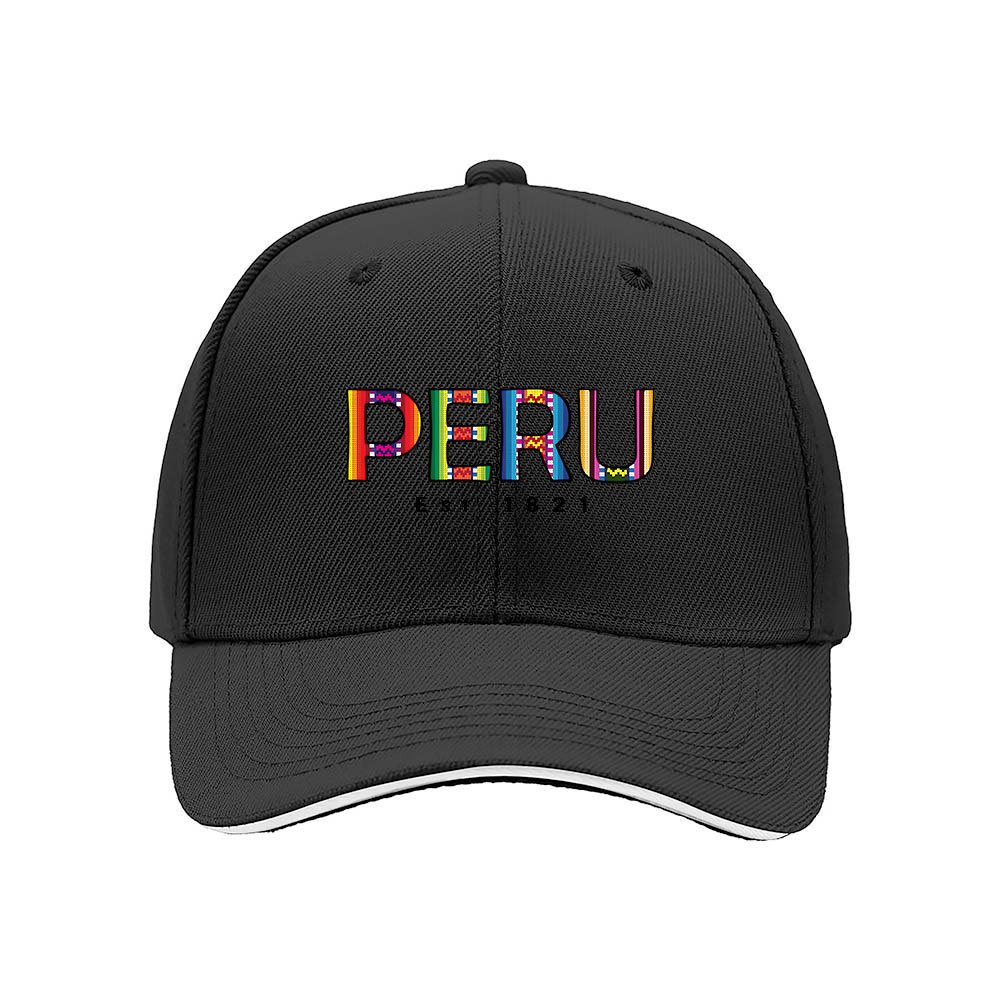 Peru Colorful Pattern Men's Baseball Cap Gift for Travelers - Image 3