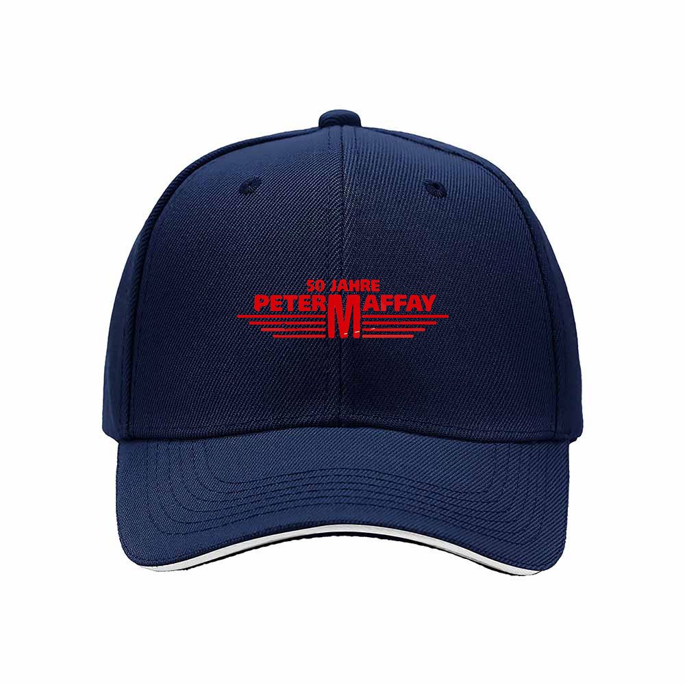 50 Jahre Peter Maffay Men's Baseball Cap Red Logo Gift Hat - Image 2