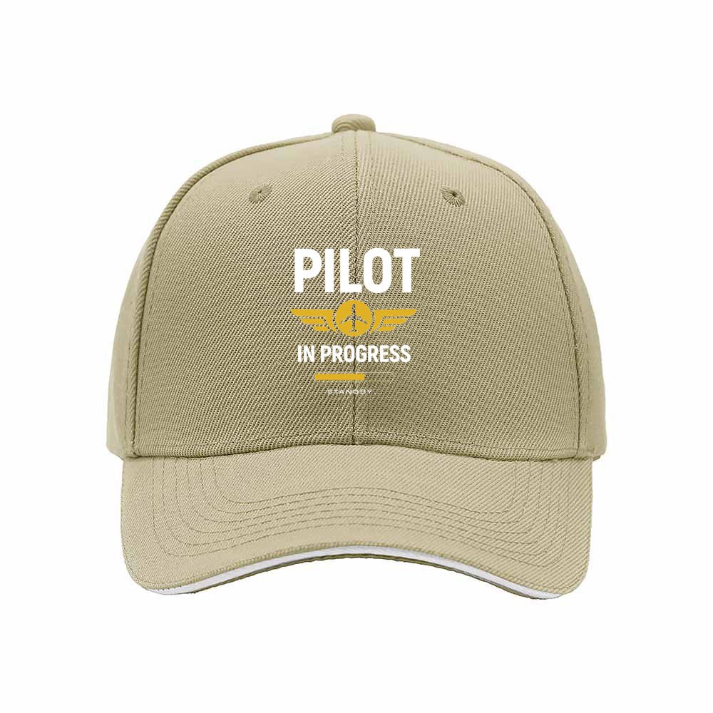Pilot In Progress Baseball Cap Men Women Aviation Gift Hat - Image 4