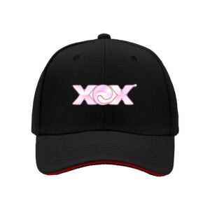 XOX Pink Logo Baseball Cap for Women Men Fashion Gift Hat