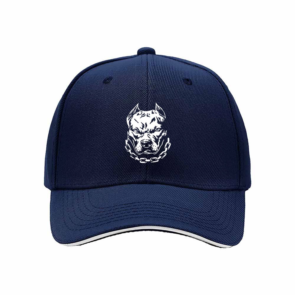 Pitbull Dog Head Logo Men's Baseball Cap Gift for Dog Lovers - Image 2