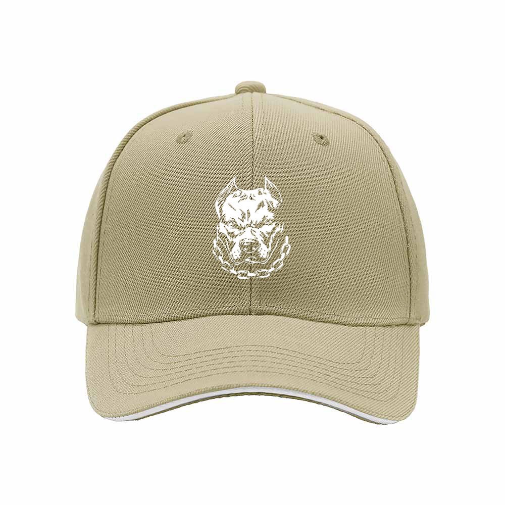 Pitbull Dog Head Logo Men's Baseball Cap Gift for Dog Lovers - Image 4
